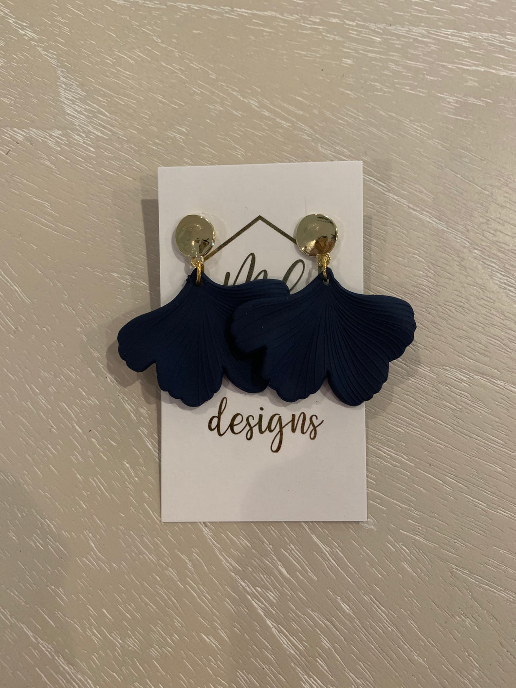 Ginkgo Petal Earring with Gold Post