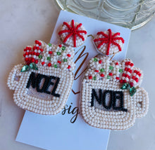 Noel Christmas Candy Mug Earrings