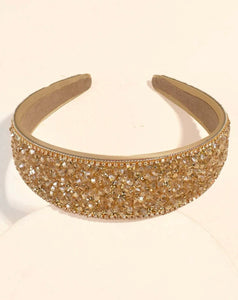 Crystalline Decor Flat Headband- all the Colors