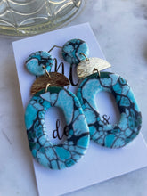 Turquoise and Gold Earrings