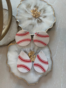 Leather Sports Earrings