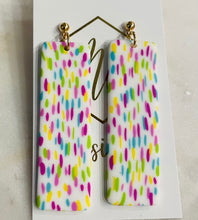 Long rectangular earrings