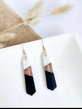 Wooden Acrylic Stick Earrings