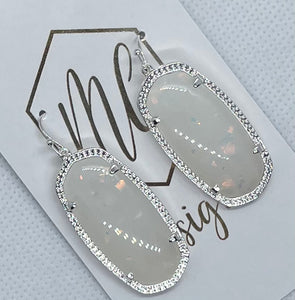 Oval Acrylic Earrings