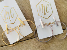 Matte Circle Simple Earrings