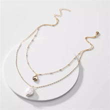Layered Faux Pearl Necklace