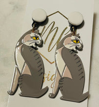 Fun Sitting Cat Acrylic Earrings