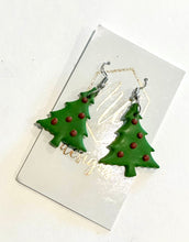 Christmas Tree Clay Earring