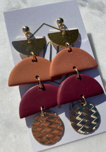 Fall Clay Earrings