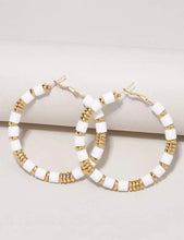 Classy Beaded Hoop