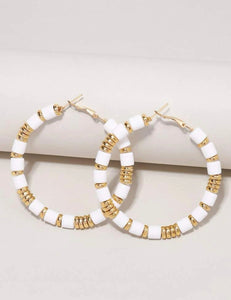 Classy Beaded Hoop