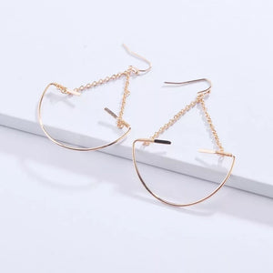 Chain half moon Earrings