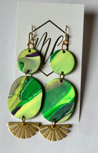 Mardi Gras Clay Earrings