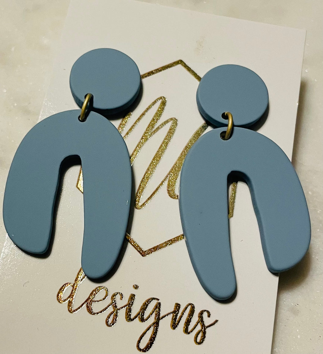 Geometric Clay Earrings