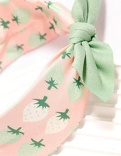 Strawberry Tie Headbands