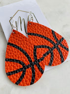 Leather Sports Earrings