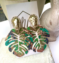 Tropical Leaf Earrings