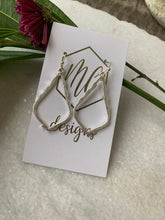 Small Open teardrop earrings