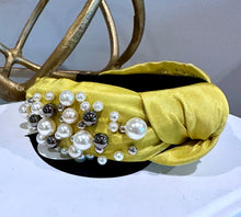 Fancy Pearl Beaded Knot Headbands