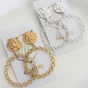 Tiger Chain Earrings