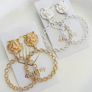 Tiger Chain Earrings