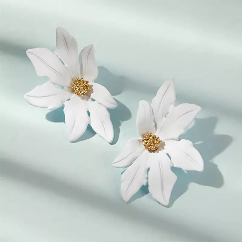 Poinsettia Flower Stud