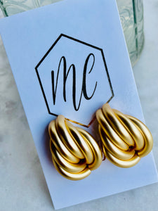 Multi Matte Gold Earrings