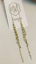 Dainty long chain earrings