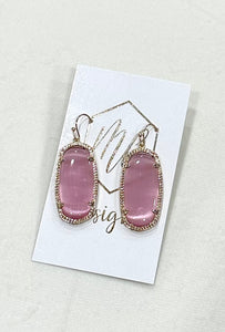 Oval Acrylic Earrings