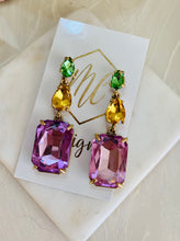 Mardi Gras Jeweled Earrings