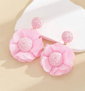 Flower Rattan Earrings