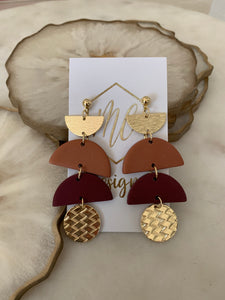 Brown Shape Earrings
