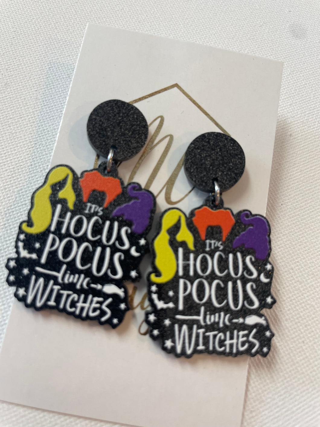 Hocus Pocus Witches Halloween Earrings