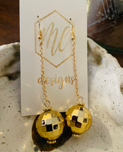 Hanging Disco Ball Earrings