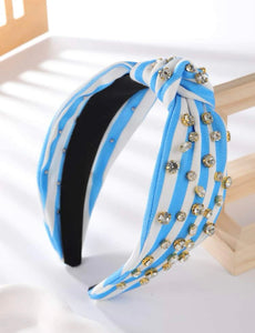 Stripped Jeweled Headbands