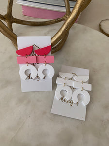 Tiered Clay Shape Earrings