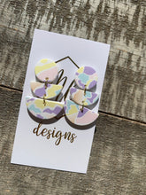 Mulit Color Pastel Print Earrings