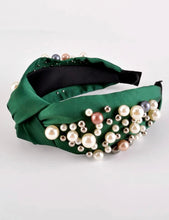 Fancy Pearl Beaded Knot Headbands