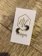 Moon druzy stud