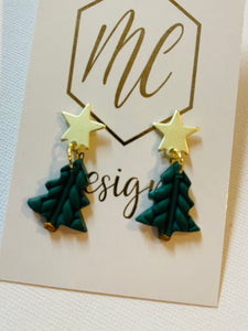 Christmas Clay Studs