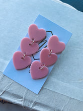 Fun Triple Heart Acrylic Earrings Valentines