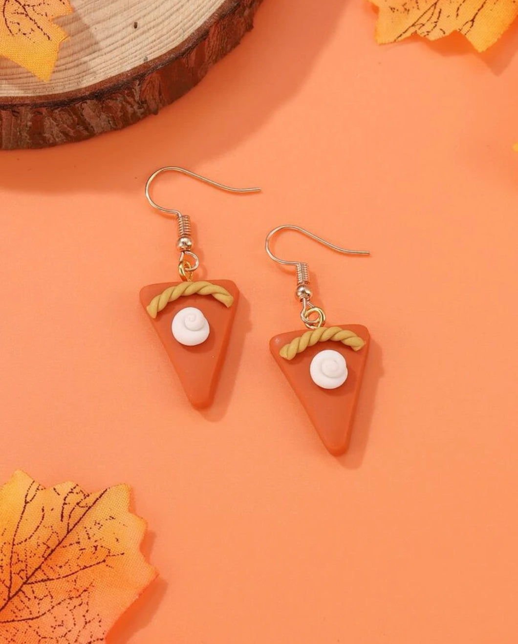 Pumpkin Pie Clay Earrings