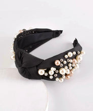 Fancy Pearl Beaded Knot Headbands