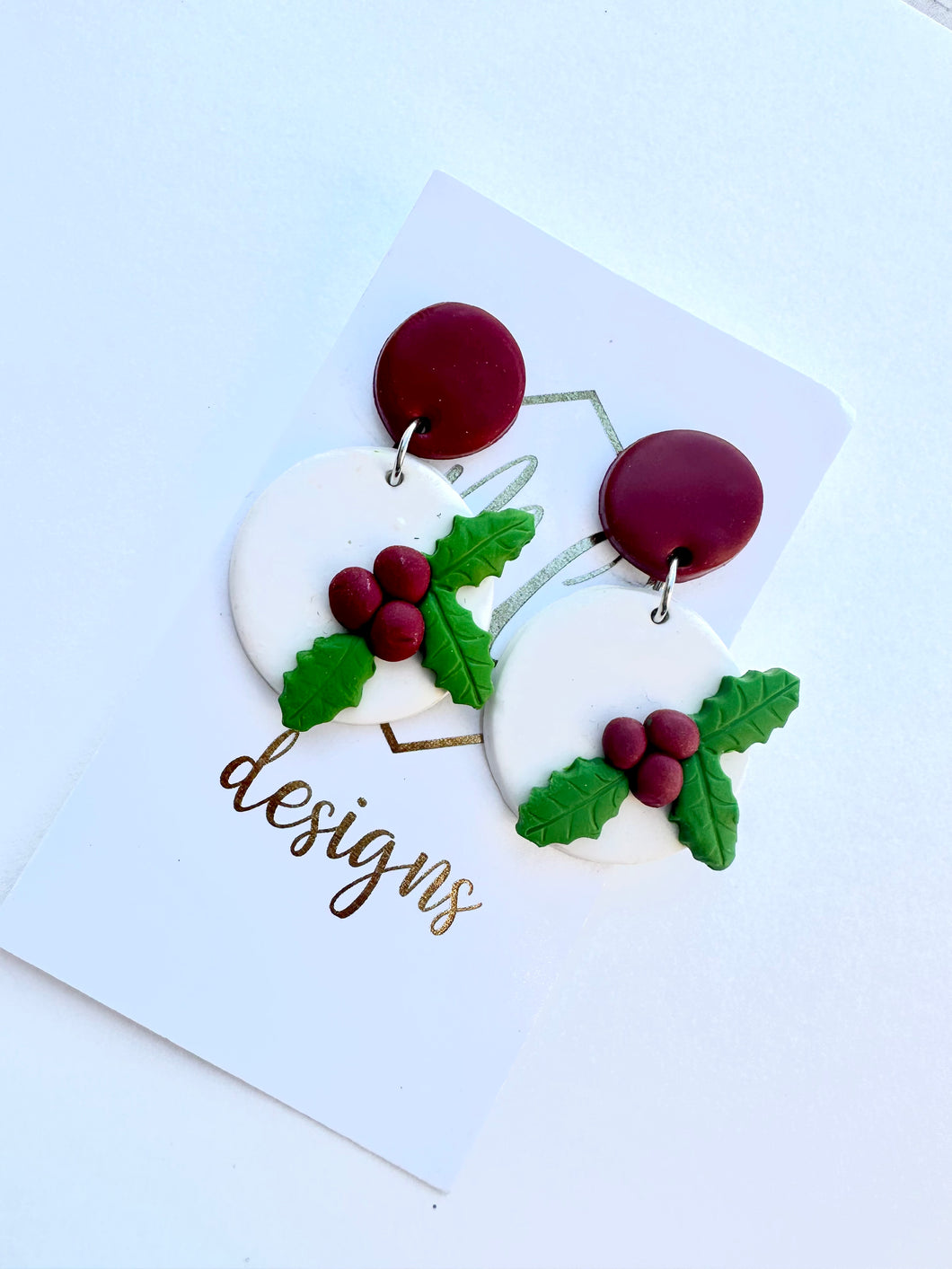 Christmas Clay Earrings