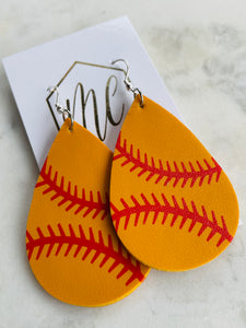 Leather Sports Earrings