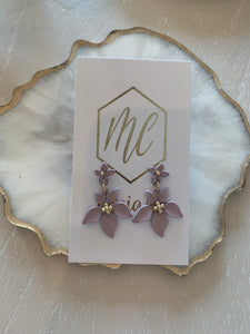 Small Double Flower Earrings