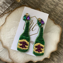 Assorted Beaded Mardi Gras Earrings