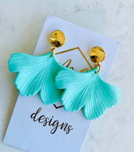 Ginkgo Petal Earring with Gold Post