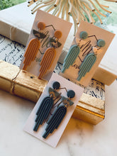 Art Deco Clay Earring