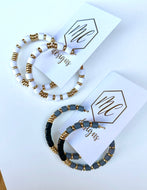 Classy Beaded Hoop